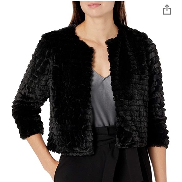 Calvin Klein Jackets & Blazers - Calvin Klein Faux Fur Shrug